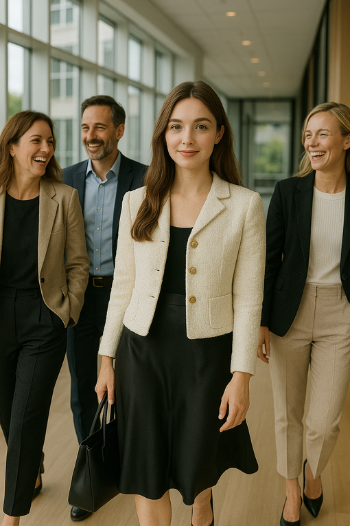 Look de bureau lumineux pour la mi saison