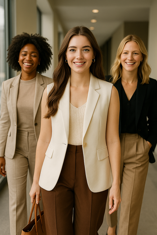 Power layering d’automne pour le bureau ✨