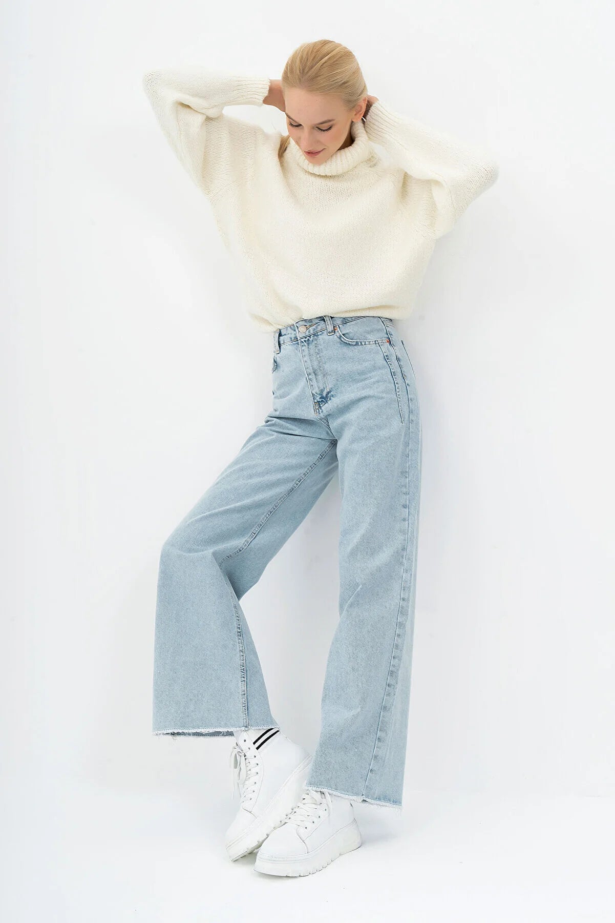 Jean denim bleu clair