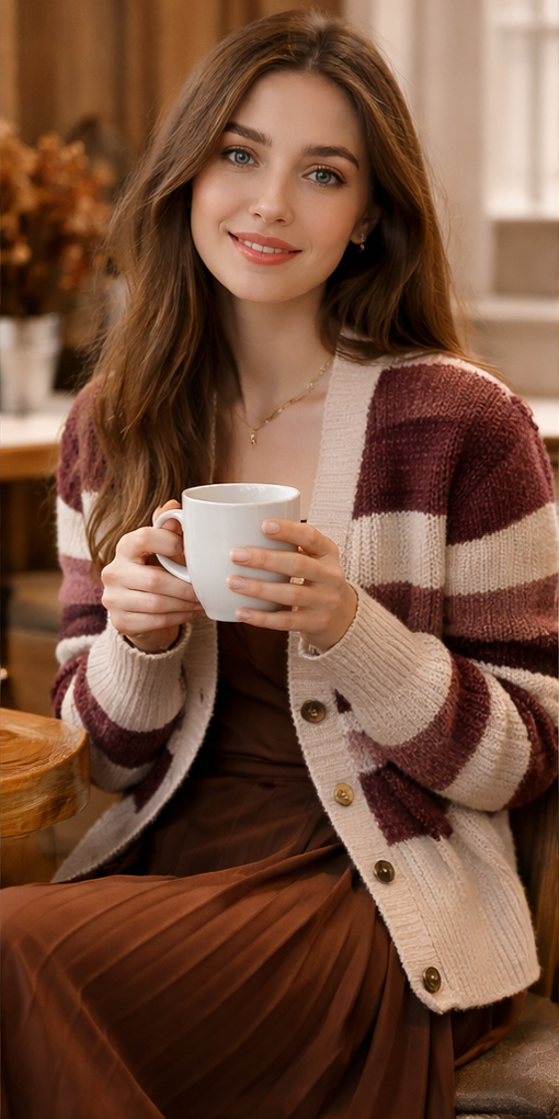 Comment s’habiller pour un café cosy et féminin en hiver ☕🤍