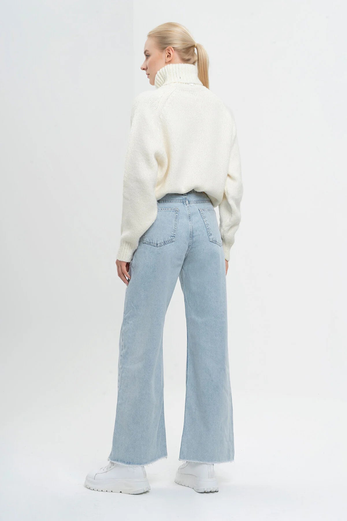 Jean denim bleu clair