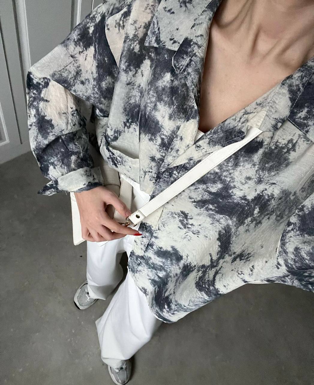 Chemise oversize tie-dye