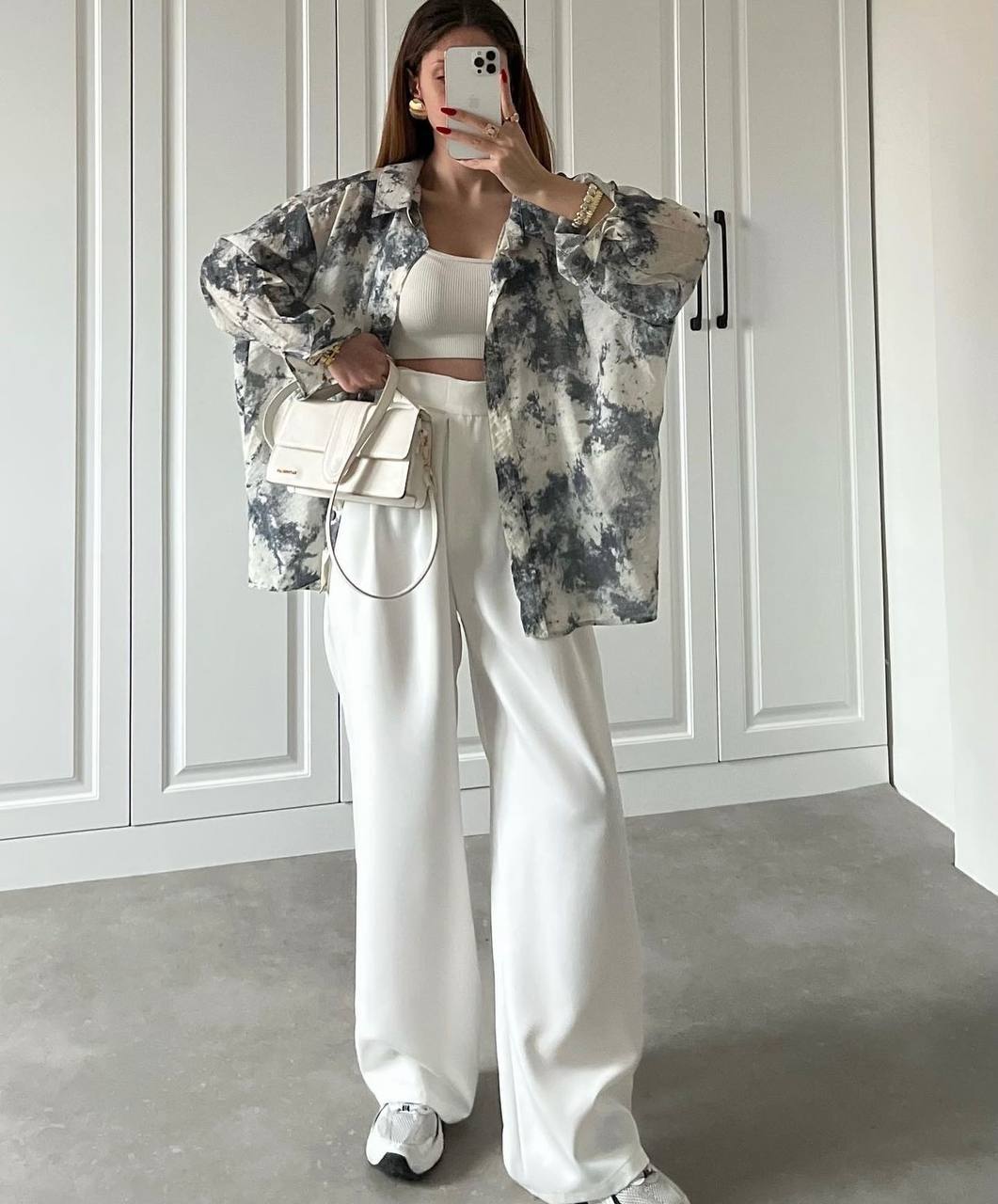 Chemise oversize tie-dye