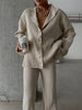 Ivory Cardigan and Trousers Set